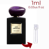 Cuir Amethyste Giorgio Armani for women and men Decant Samples - ParfumAmaruParis