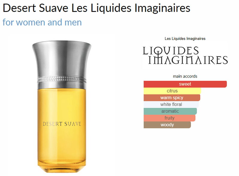 Desert Suave Les Liquides Imaginaires for women and men Decant Samples - ParfumAmaruParis