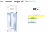 Dior Homme Cologne 2022 Dior for men - ParfumAmaruParis