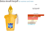 Dolce Amalfi Xerjoff for women and men Decant Fragrance Samples - ParfumAmaruParis