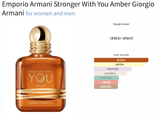 Emporio Armani Stronger With You Amber Giorgio Armani for women and men - ParfumAmaruParis