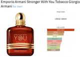 Emporio Armani Stronger With You Tobacco Giorgio Armani for men Decant Samples - ParfumAmaruParis