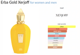 Erba Gold Xerjoff for women and men Decant Samples - ParfumAmaruParis