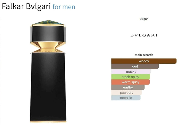 Falkar Bvlgari for men Decant Fragrance Samples - ParfumAmaruParis