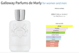 Galloway Parfums de Marly for women and men Sample Fragrance Decant Fragrance Samples - ParfumAmaruParis