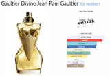 Gaultier Divine Jean Paul Gaultier for women Decant Samples - ParfumAmaruParis