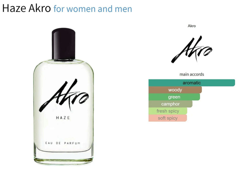 Haze Akro for women and men Decant Fragrance Samples - ParfumAmaruParis