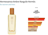 Hermessence Ambre Narguile Hermès for women and men Decant Fragrance Samples - ParfumAmaruParis