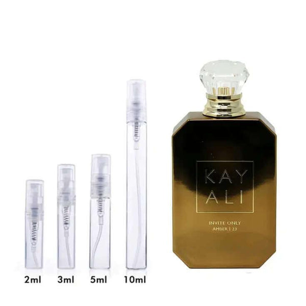 Invite Only Amber | 23 Kayali Fragrances for women and men Decant Fragrance Samples - ParfumAmaruParis