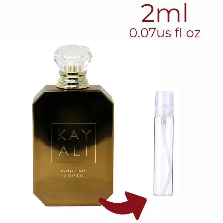 Invite Only Amber | 23 Kayali Fragrances for women and men Decant Fragrance Samples - ParfumAmaruParis