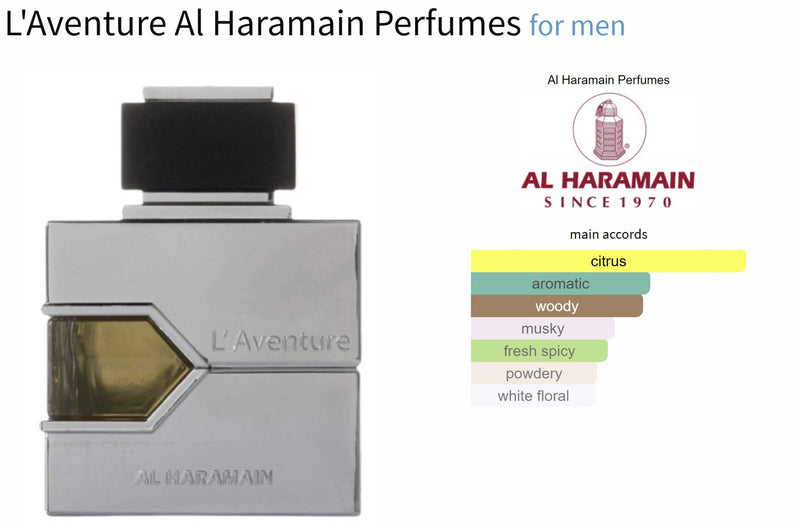 L'Aventure Al Haramain Perfumes for men - ParfumAmaruParis