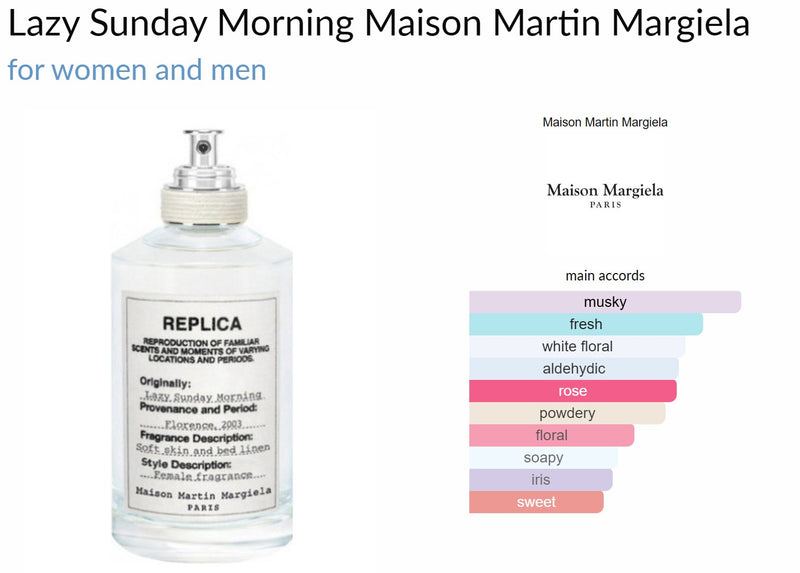 Lazy Sunday Morning Maison Martin Margiela for women and men - ParfumAmaruParis