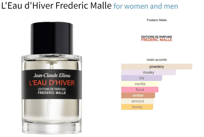 L'Eau d'Hiver Frederic Malle for women and men Sample Fragrance Decant Fragrance Samples - ParfumAmaruParis