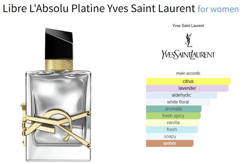 Libre L'Absolu Platine Yves Saint Laurent for women - ParfumAmaruParis