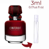 L'Interdit Eau de Parfum Rouge Givenchy for women Decant Fragrance Samples - ParfumAmaruParis