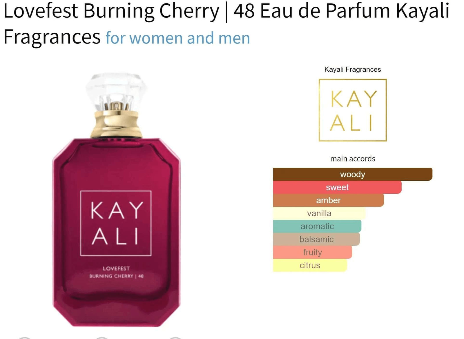 Kayali Lovefest outlet Burning Cherry