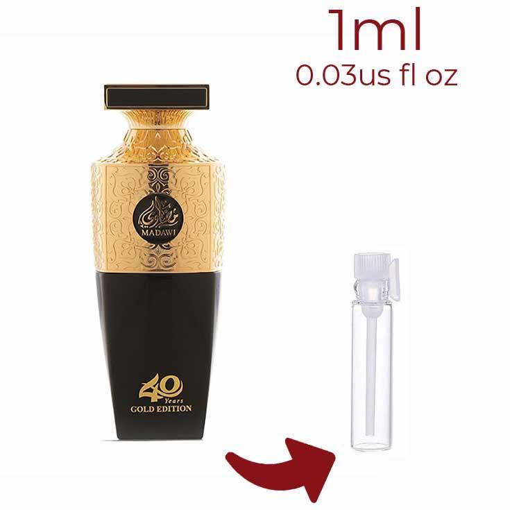 Madawi 40 years Gold Edition Arabian Oud for women and men Decant Fragrance Samples - ParfumAmaruParis