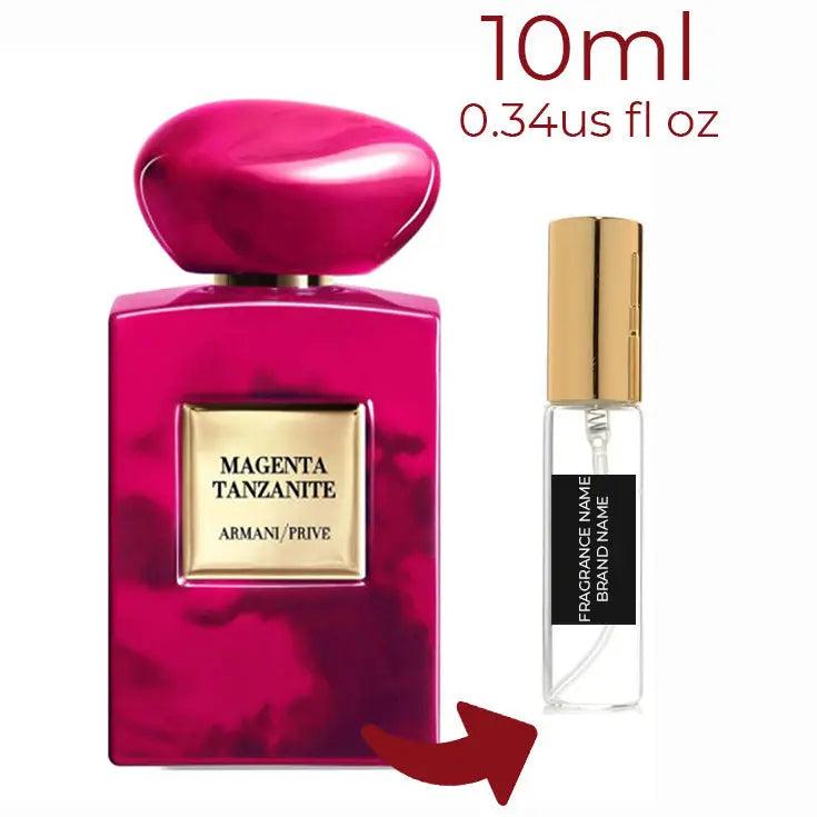 Magenta Tanzanite Giorgio Armani for women and men Decant Fragrance Samples - ParfumAmaruParis