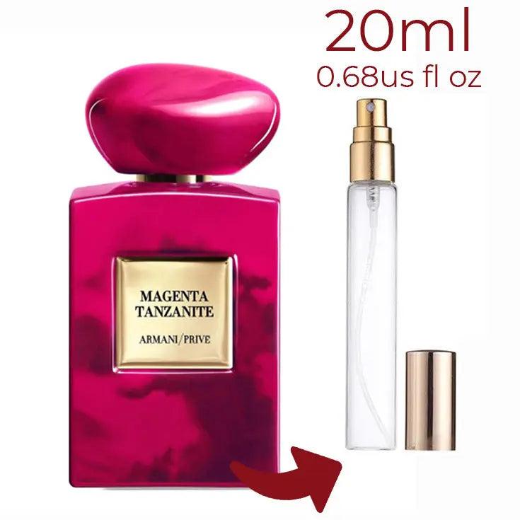 Magenta Tanzanite Giorgio Armani for women and men Decant Fragrance Samples - ParfumAmaruParis