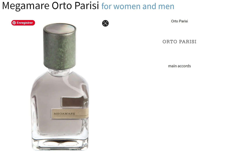 Megamare Orto Parisi for women and men Decant Fragrance Samples - ParfumAmaruParis