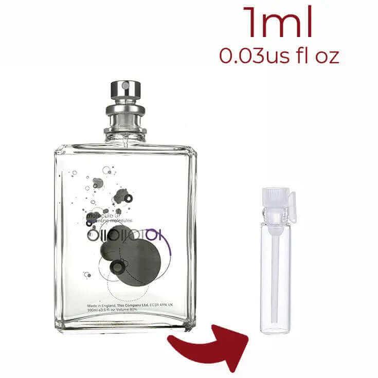 Molecule 01 Escentric Molecules for women and men Decant Fragrance Samples - ParfumAmaruParis