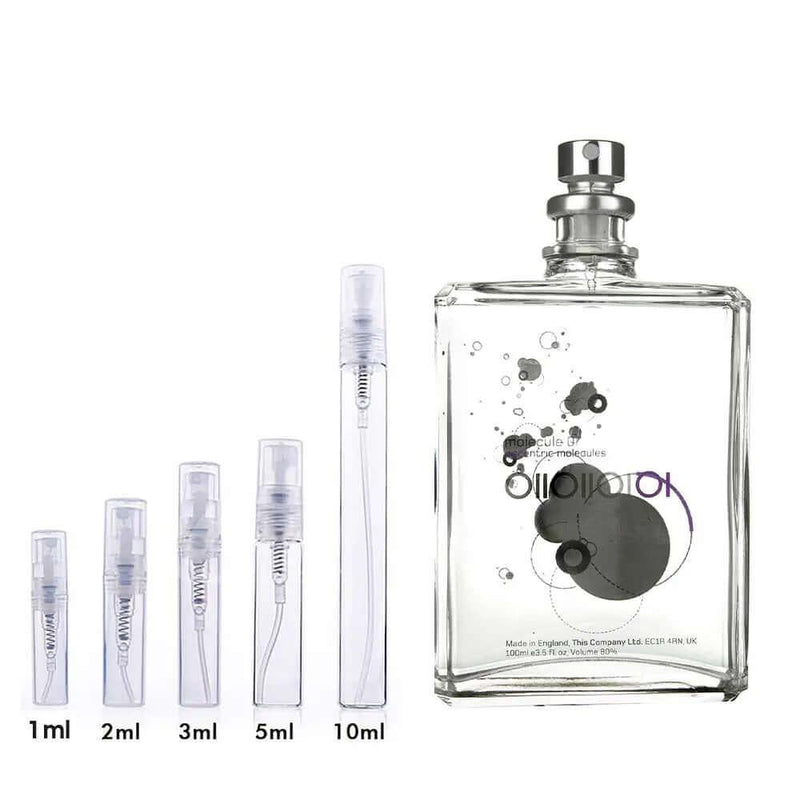 Molecule 01 Escentric Molecules for women and men Decant Fragrance Samples - ParfumAmaruParis