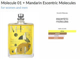 Molecule 01 + Mandarin Escentric Molecules for women and men - ParfumAmaruParis