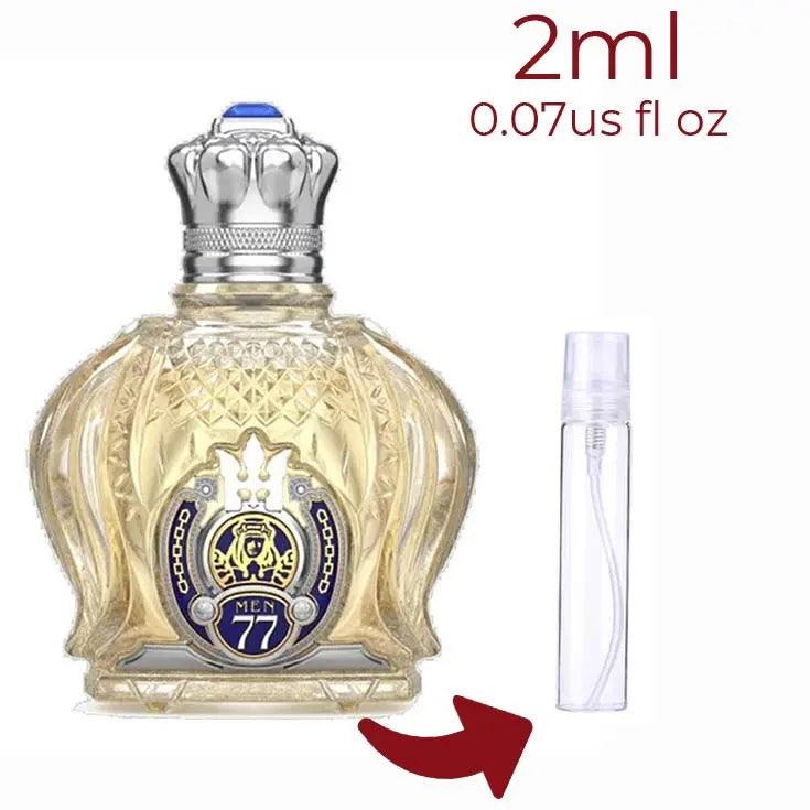 Opulent Shaik Classic No 77 Shaik for men Decant Fragrance Samples - ParfumAmaruParis