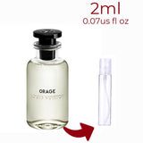 Orage Louis Vuitton for men Decant Fragrance Samples - ParfumAmaruParis