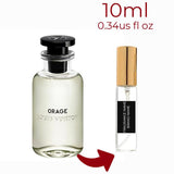 Orage Louis Vuitton for men Decant Fragrance Samples - ParfumAmaruParis