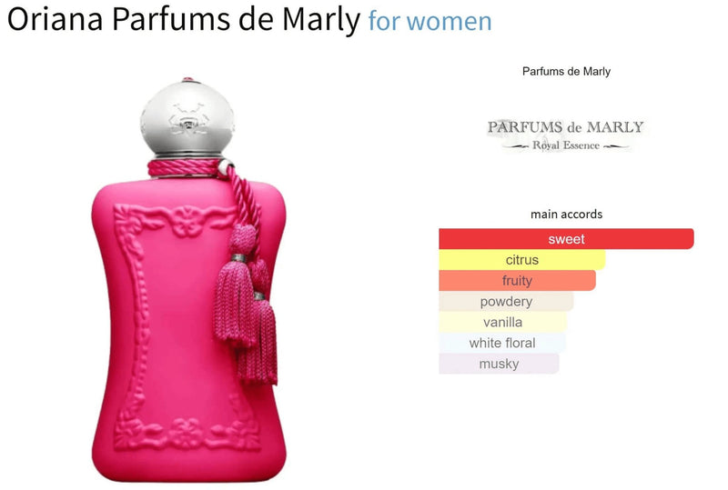 Oriana Parfums de Marly for women Decant Fragrance Samples - ParfumAmaruParis