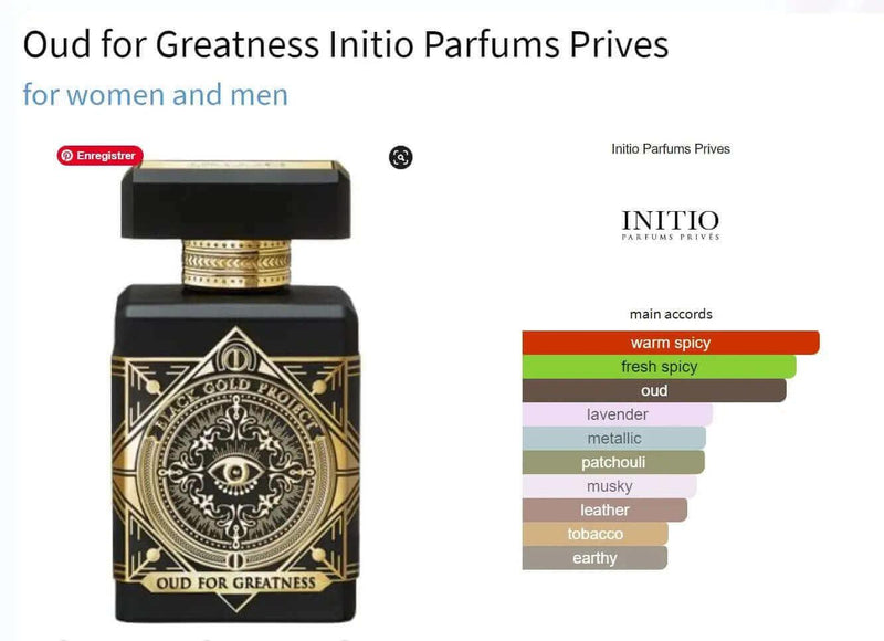 Oud for Greatness Initio Parfums Prives for women and men Decant Fragrance Samples - ParfumAmaruParis