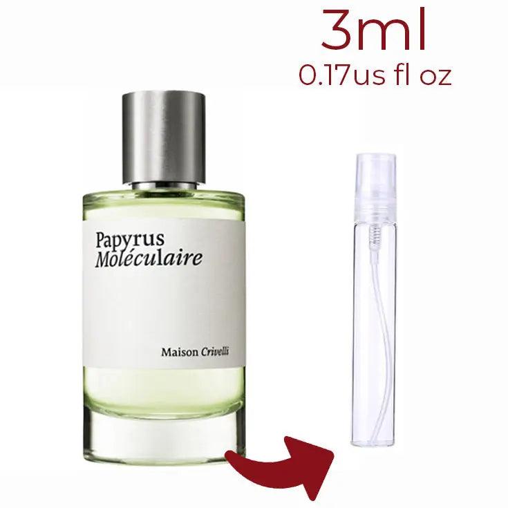 Papyrus Moleculaire Maison Crivelli for women and men Decant Fragrance Samples - ParfumAmaruParis