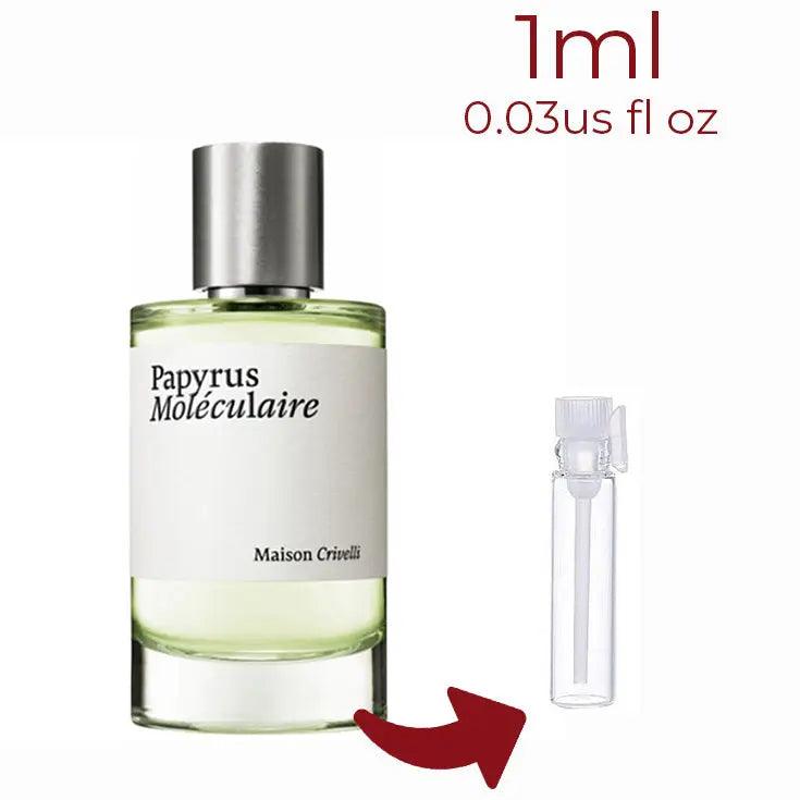 Papyrus Moleculaire Maison Crivelli for women and men Decant Fragrance Samples - ParfumAmaruParis