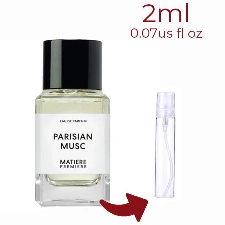 Parisian Musc Matiere Premiere for women and men Decant Fragrance Samples - ParfumAmaruParis