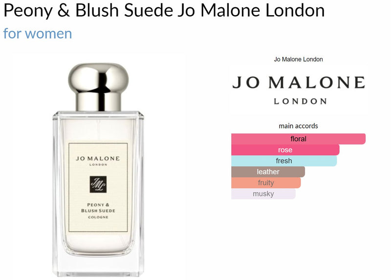 Peony & Blush Suede Jo Malone London for women - ParfumAmaruParis