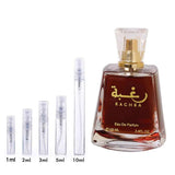 Raghba Lattafa Perfumes for women and men Decant Fragrance Samples - ParfumAmaruParis