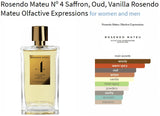 Rosendo Mateu Nº 4 Saffron, Oud, Vanilla Rosendo Mateu Olfactive Expressions for women and men - ParfumAmaruParis