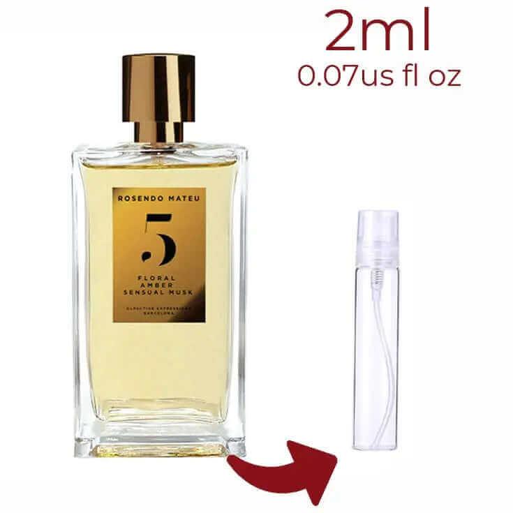 Rosendo Mateu Nº 5 Floral, Amber, Sensual Musk Rosendo Mateu Olfactive Expressions for women and men Decant Fragrance Samples - ParfumAmaruParis