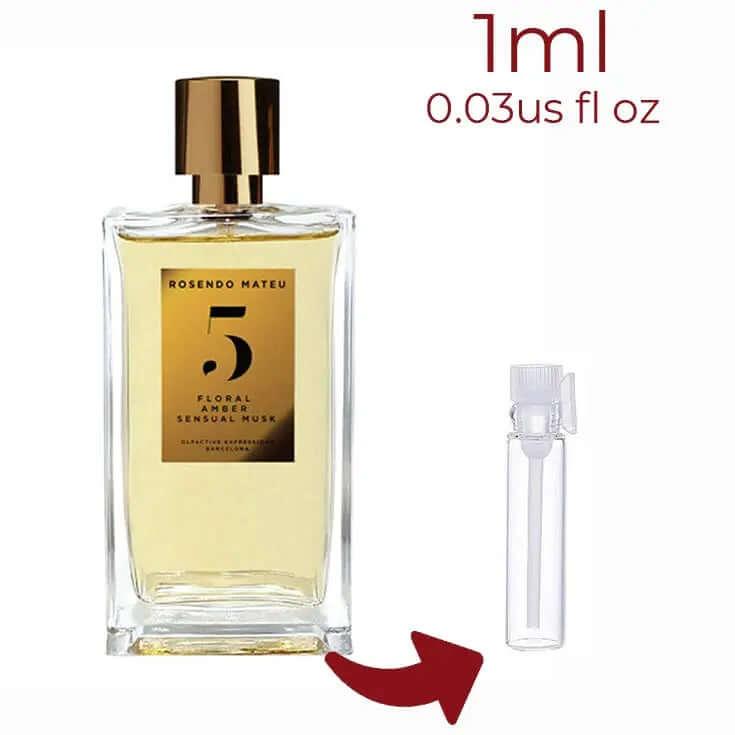 Rosendo Mateu Nº 5 Floral, Amber, Sensual Musk Rosendo Mateu Olfactive Expressions for women and men Decant Fragrance Samples - ParfumAmaruParis