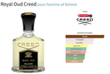 Royal Oud Creed for women and men Decant Fragrance Samples - ParfumAmaruParis