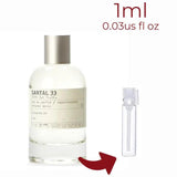 Santal 33 Le Labo for women and men Decant Fragrance Samples - ParfumAmaruParis