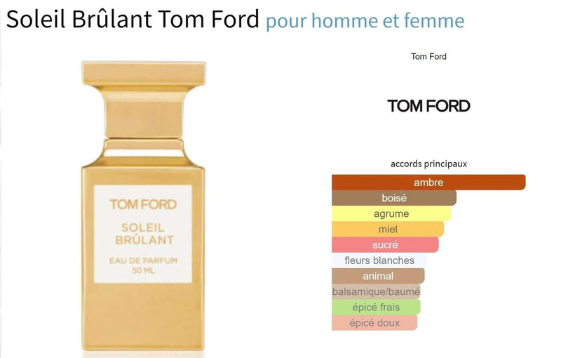 Soleil Brûlant Tom Ford for women and men Decant Fragrance Samples - ParfumAmaruParis