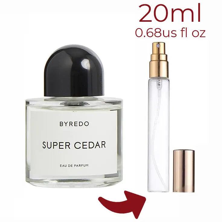 Super Cedar Byredo for women and men Decant Fragrance Samples - ParfumAmaruParis