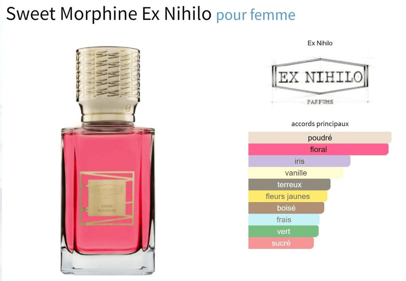 Sweet Morphine Ex Nihilo for women Decant Fragrance Samples - ParfumAmaruParis