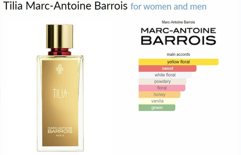 Tilia Marc - Antoine Barrois for women and men - ParfumAmaruParis