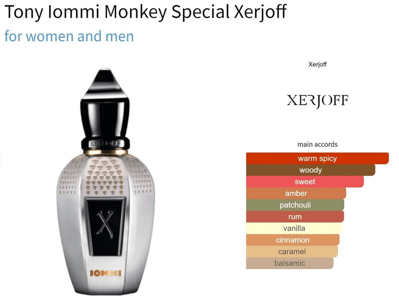 Tony Iommi Monkey Special Xerjoff for women and men Decant Fragrance Samples - ParfumAmaruParis