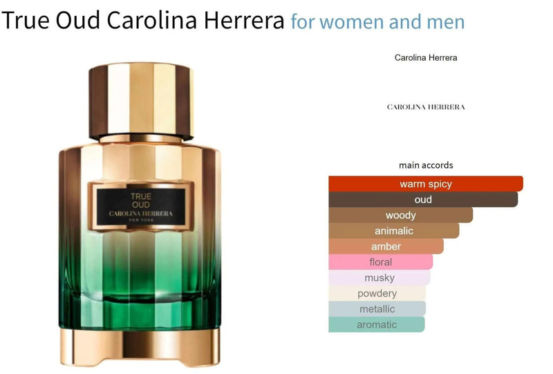 True Oud Carolina Herrera for women and men Decant Fragrance Samples - ParfumAmaruParis