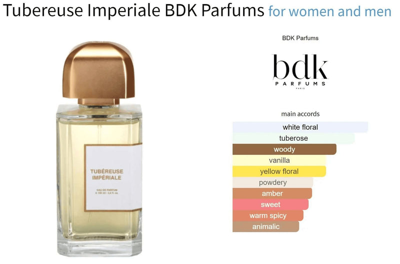 Tubereuse Imperiale BDK Parfums for women and men Decant Fragrance Samples - ParfumAmaruParis