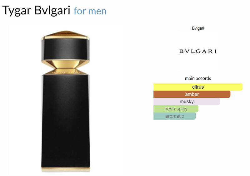 Tygar Bvlgari for men - ParfumAmaruParis